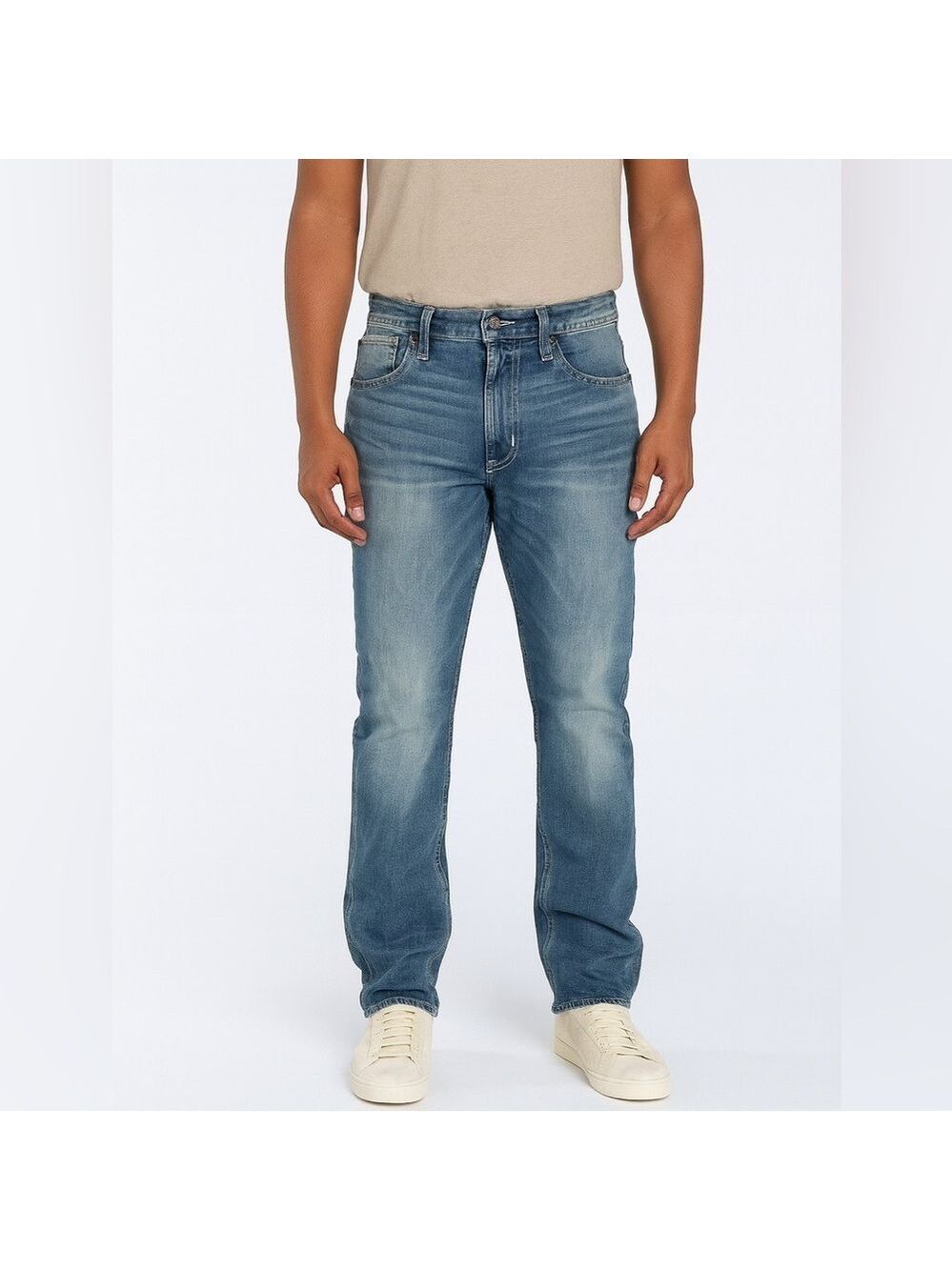 ROCK and REPUBLIC Jeans Mens 34x32 Blue Denim Straight Stretch Faded Grunge